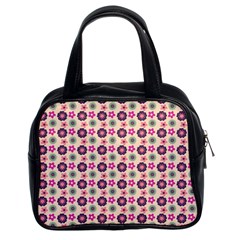 Cute Floral Pattern Classic Handbag (two Sides) by GardenOfOphir