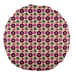 Cute Floral Pattern Large 18  Premium Round Cushions Front