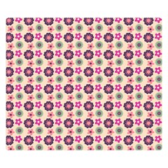 Cute Floral Pattern Premium Plush Fleece Blanket (small) by GardenOfOphir