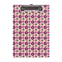 Cute Floral Pattern A5 Acrylic Clipboard