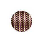 Cute Floral Pattern Golf Ball Marker (4 pack) Front