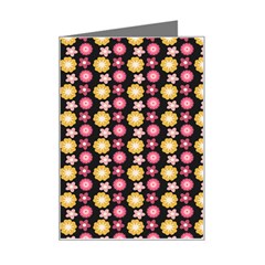 Cute Floral Pattern Mini Greeting Card by GardenOfOphir