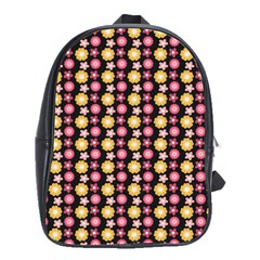 Cute Floral Pattern School Bag (large) by GardenOfOphir