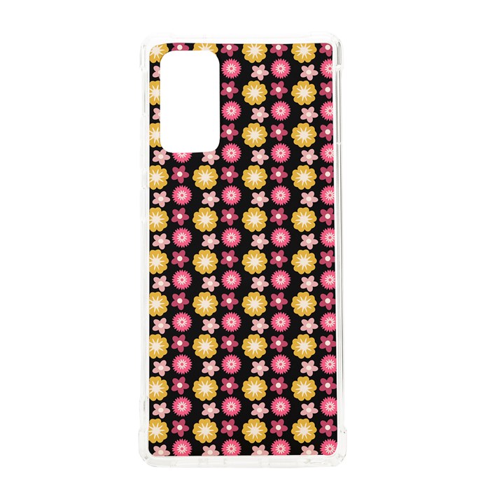 Cute Floral Pattern Samsung Galaxy Note 20 TPU UV Case