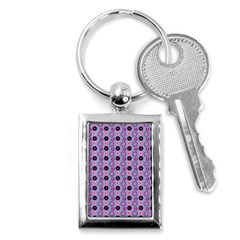 Cute Floral Pattern Key Chain (rectangle) by GardenOfOphir