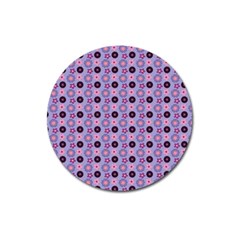 Cute Floral Pattern Magnet 3  (round) by GardenOfOphir