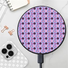 Cute Floral Pattern Wireless Fast Charger(black)