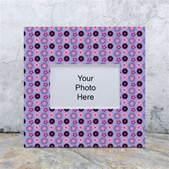 Cute Floral Pattern White Box Photo Frame 4  X 6 