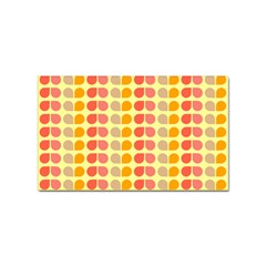 Colorful Leaf Pattern Sticker (rectangular)