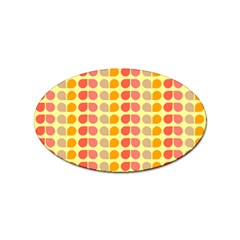 Colorful Leaf Pattern Sticker Oval (10 Pack) by GardenOfOphir