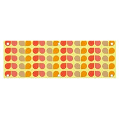 Colorful Leaf Pattern Banner And Sign 6  X 2  by GardenOfOphir