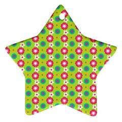 Cute Floral Pattern Ornament (star) by GardenOfOphir