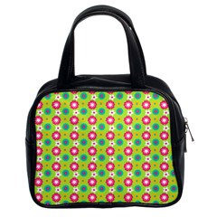 Cute Floral Pattern Classic Handbag (two Sides) by GardenOfOphir