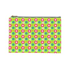 Cute Floral Pattern Cosmetic Bag (large) by GardenOfOphir