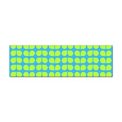 Blue Lime Leaf Pattern Sticker (bumper) by GardenOfOphir