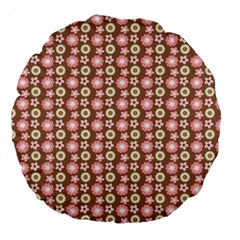 Cute Floral Pattern Large 18  Premium Flano Round Cushions by GardenOfOphir