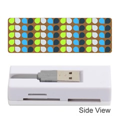 Colorful Leaf Pattern Memory Card Reader (stick) by GardenOfOphir