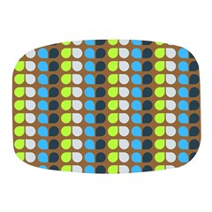 Colorful Leaf Pattern Mini Square Pill Box by GardenOfOphir