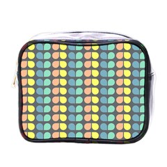 Colorful Leaf Pattern Mini Toiletries Bag (one Side) by GardenOfOphir