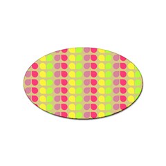 Colorful Leaf Pattern Sticker Oval (100 Pack) by GardenOfOphir