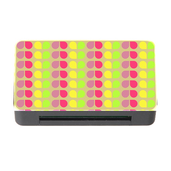 Colorful Leaf Pattern Memory Card Reader with CF