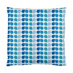 Blue Green Leaf Pattern Standard Cushion Case (one Side) by GardenOfOphir