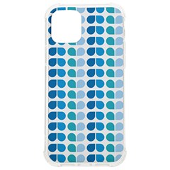 Blue Green Leaf Pattern Iphone 12/12 Pro Tpu Uv Print Case by GardenOfOphir