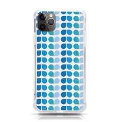 Blue Green Leaf Pattern Iphone 11 Pro Max 6 5 Inch Tpu Uv Print Case by GardenOfOphir