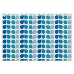 Blue Green Leaf Pattern Banner and Sign 6  x 4  Front