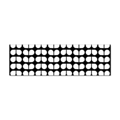 Black And White Leaf Pattern Sticker (bumper) by GardenOfOphir