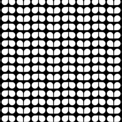 Black And White Leaf Pattern Play Mat (square) by GardenOfOphir