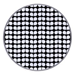 Black And White Leaf Pattern Wireless Fast Charger(white) by GardenOfOphir