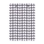 Gray And White Leaf Pattern A5 Acrylic Clipboard Back