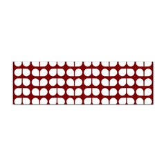 Red And White Leaf Pattern Sticker Bumper (100 Pack) by GardenOfOphir