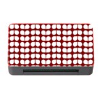 Red And White Leaf Pattern Memory Card Reader with CF Front