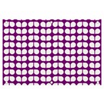 Purple And White Leaf Pattern Banner and Sign 6  x 4  Front