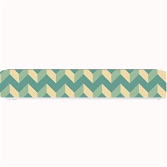 Modern Retro Chevron Patchwork Pattern Small Bar Mat by GardenOfOphir