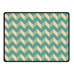 Modern Retro Chevron Patchwork Pattern Fleece Blanket (small) by GardenOfOphir