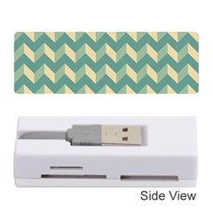 Modern Retro Chevron Patchwork Pattern Memory Card Reader (stick) by GardenOfOphir