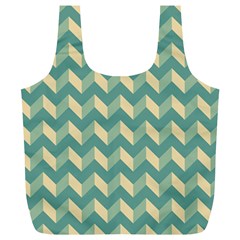 Modern Retro Chevron Patchwork Pattern Full Print Recycle Bag (xl) by GardenOfOphir