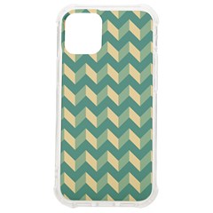 Modern Retro Chevron Patchwork Pattern Iphone 12 Mini Tpu Uv Print Case	 by GardenOfOphir