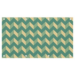 Modern Retro Chevron Patchwork Pattern Banner And Sign 7  X 4  by GardenOfOphir