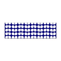 Blue And White Leaf Pattern Sticker (Bumper)