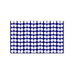 Blue And White Leaf Pattern Sticker Rectangular (100 pack) Front