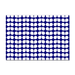 Blue And White Leaf Pattern Sticker A4 (10 pack)