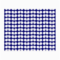 Blue And White Leaf Pattern Small Glasses Cloth by GardenOfOphir