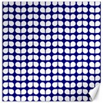 Blue And White Leaf Pattern Canvas 12  x 12  11.4 x11.56  Canvas - 1