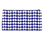 Blue And White Leaf Pattern Pencil Case Back