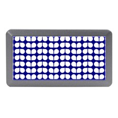 Blue And White Leaf Pattern Memory Card Reader (mini) by GardenOfOphir