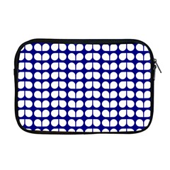 Blue And White Leaf Pattern Apple MacBook Pro 17  Zipper Case